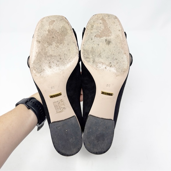 Gucci GG Marmont Fringe Loafer Pumps 38 - Picture 10 of 13